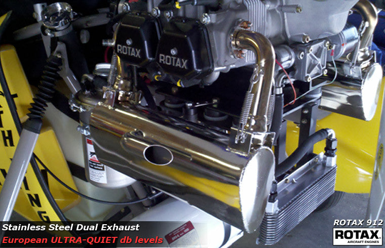 Dual Exhaust (Ultra-Quiet) for ROTAX 912 Engine